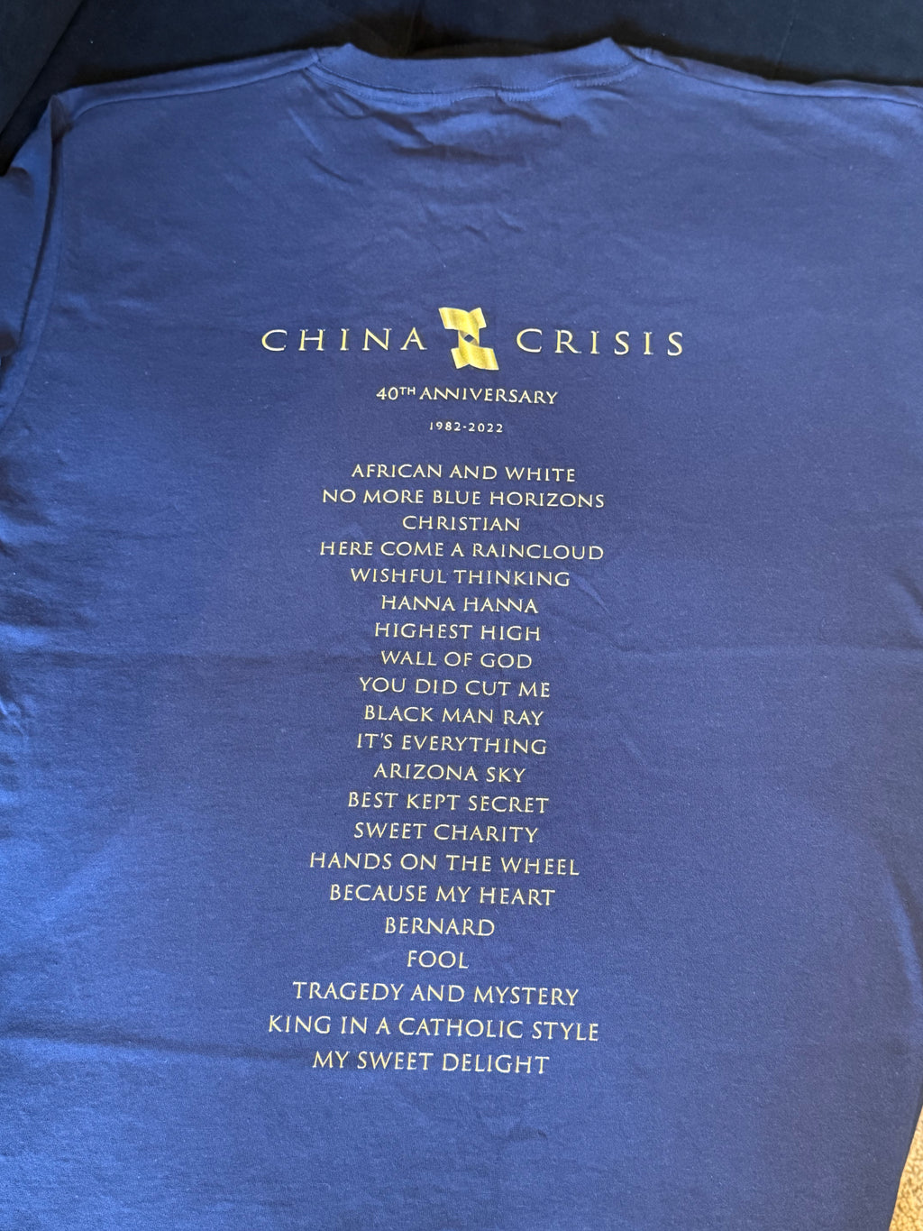 China Crisis 40th Anniversary Tour Tee